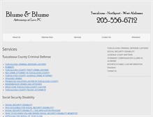 Tablet Screenshot of blumelaw.net